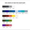 tank top color chart - Golden Retriever Gifts