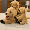 Super Simulation Mum Kids Labrador Dog PLush Toy Stuffed Lifelike Golden Retriever animals Doll toys for 1 - Golden Retriever Gifts