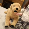 Super Simulation Mum Kids Labrador Dog PLush Toy Stuffed Lifelike Golden Retriever animals Doll toys for 3 - Golden Retriever Gifts