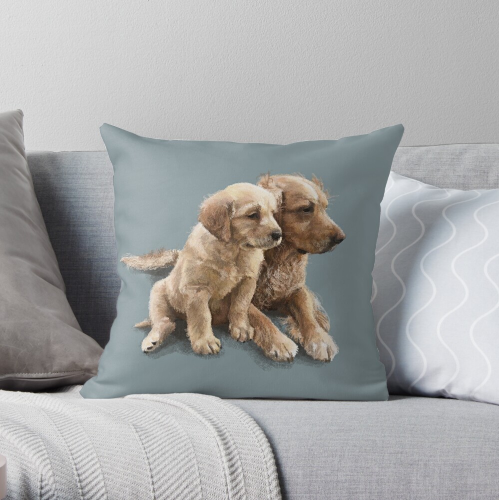 The Golden Retriever Throw Pillow