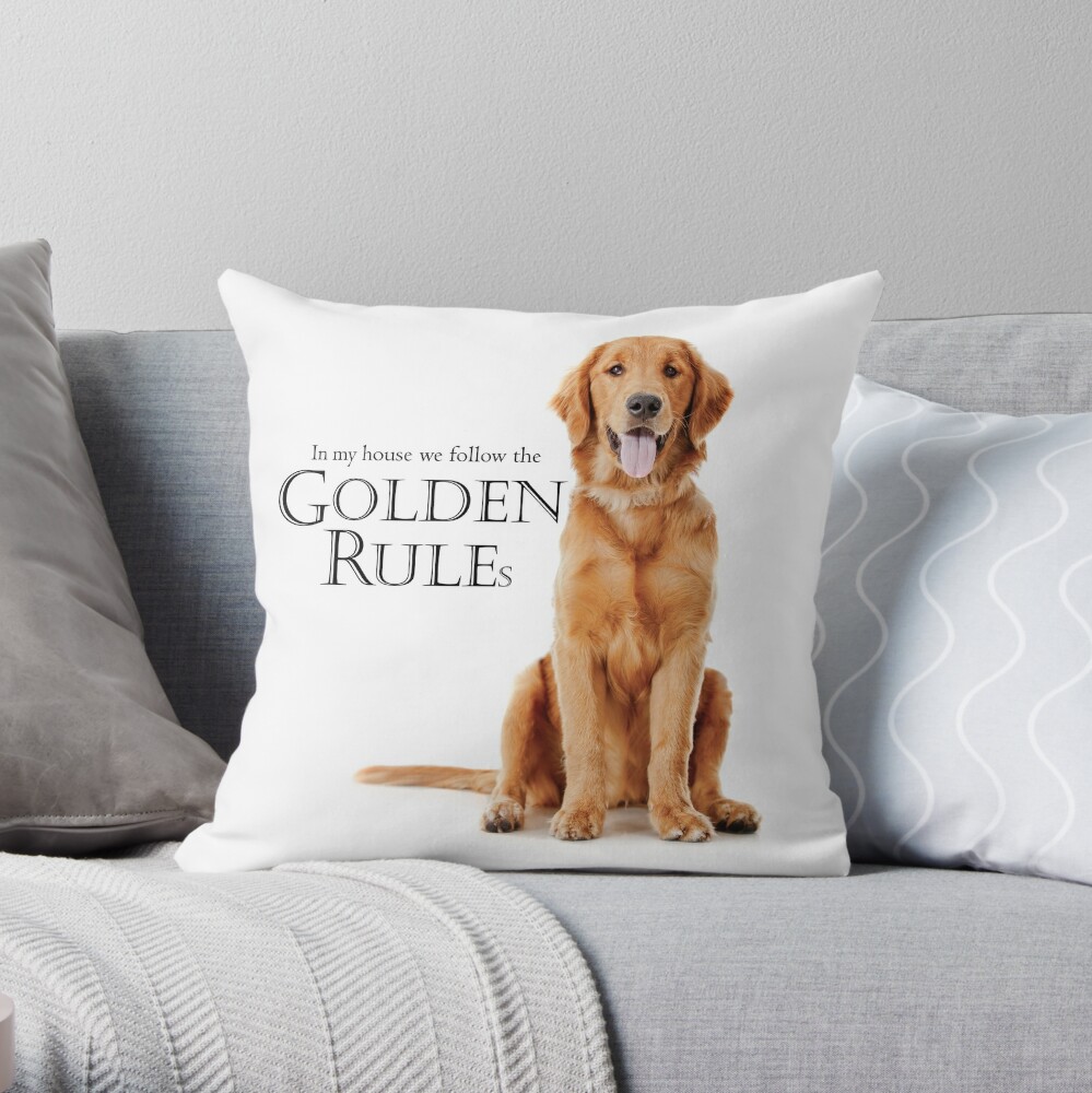 The Golden Rules Throw Pillow