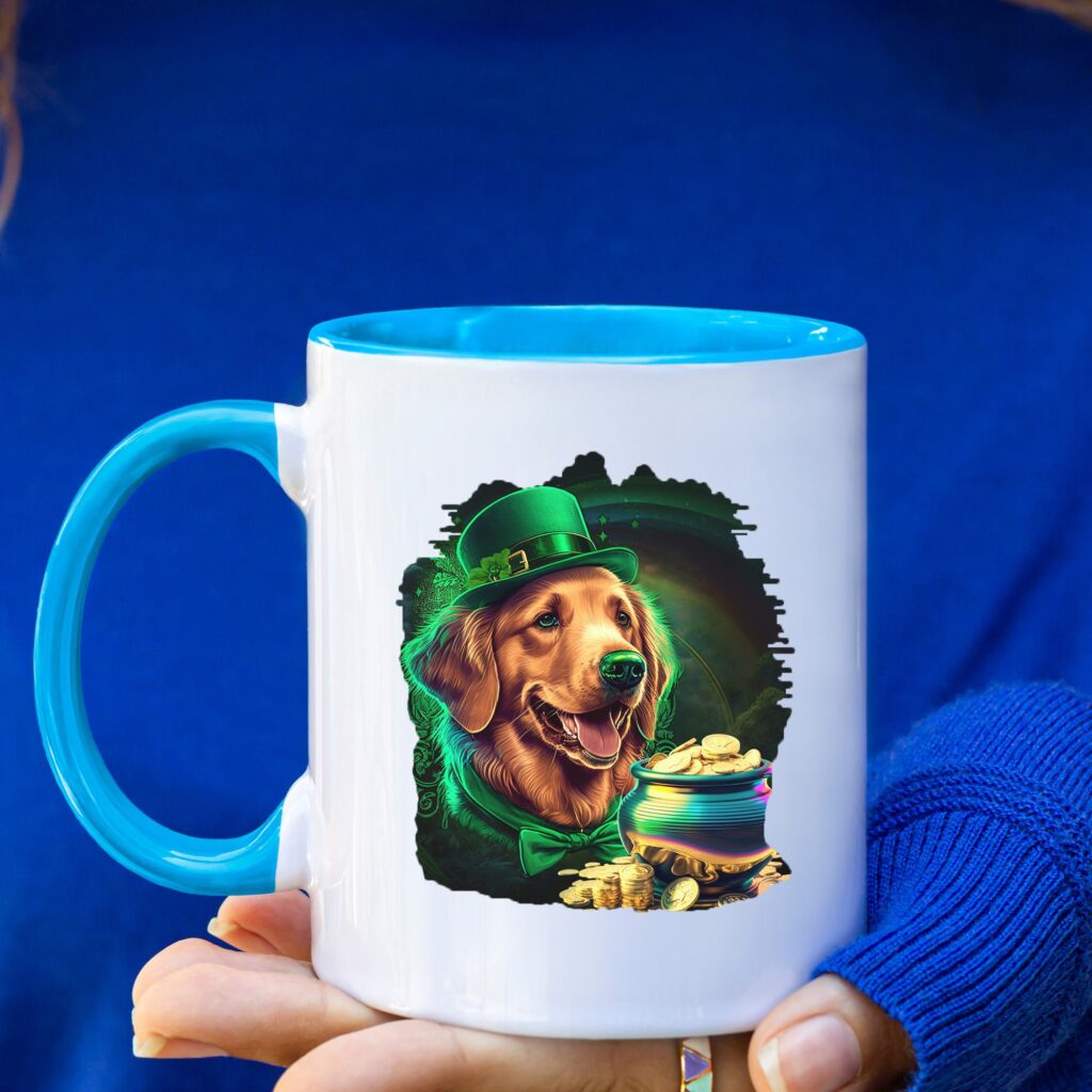 Golden Retriever St. Patrick’s Day Dog Mug