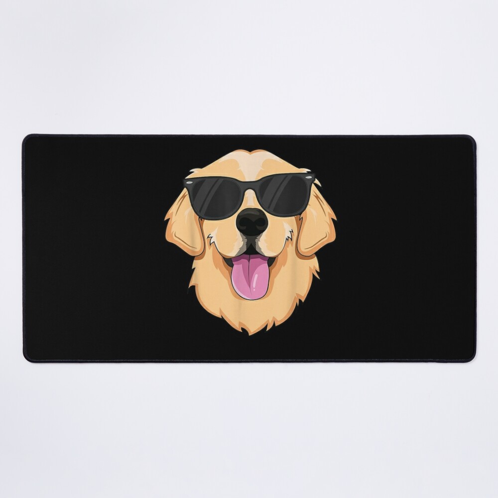 Cool Golden Retriever Mouse Pad