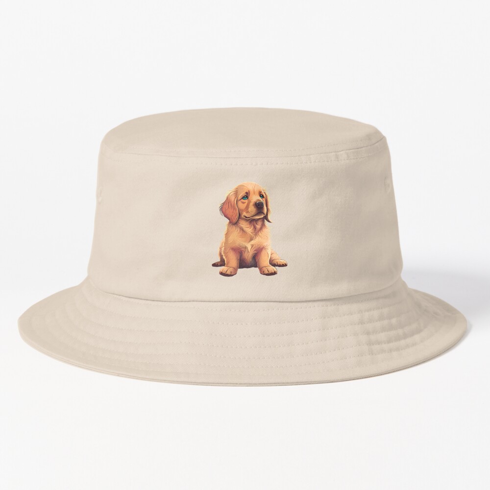 Cute Pet Golden Retriever Bucket Hat