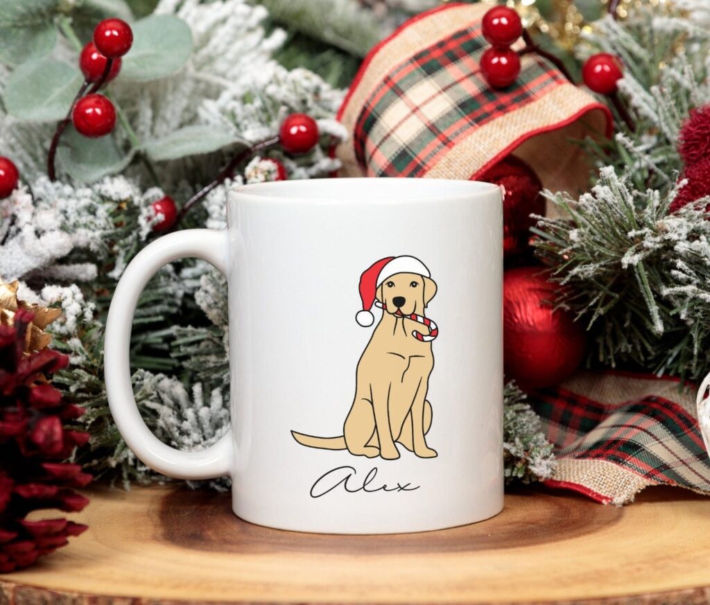 Custom Golden Retriever Christmas Items Mug