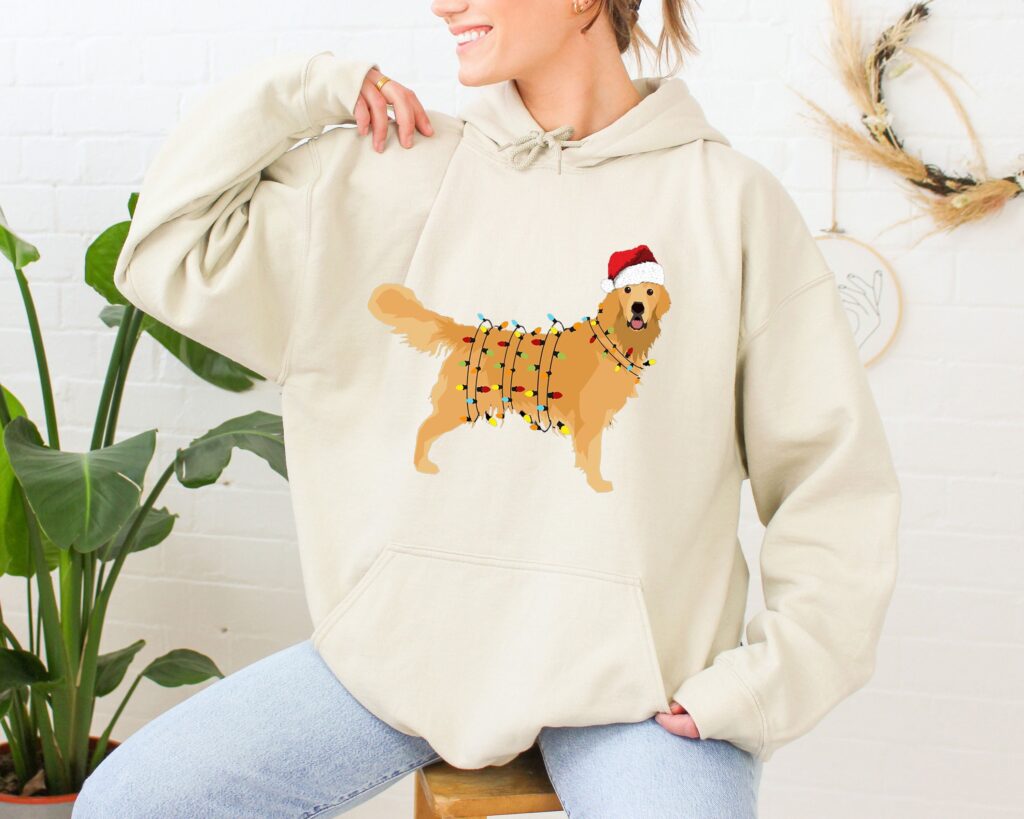 Christmas Golden Retriever Hoodie