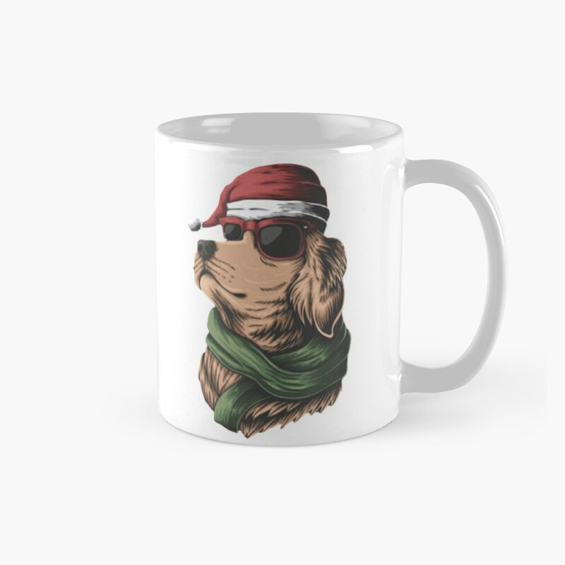 Golden Retriever Christmas Mug