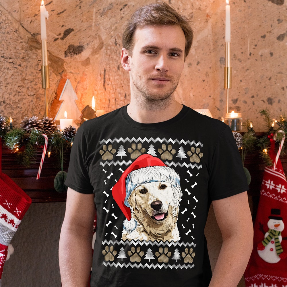 Golden Retriever Christmas Ugly T-Shirt