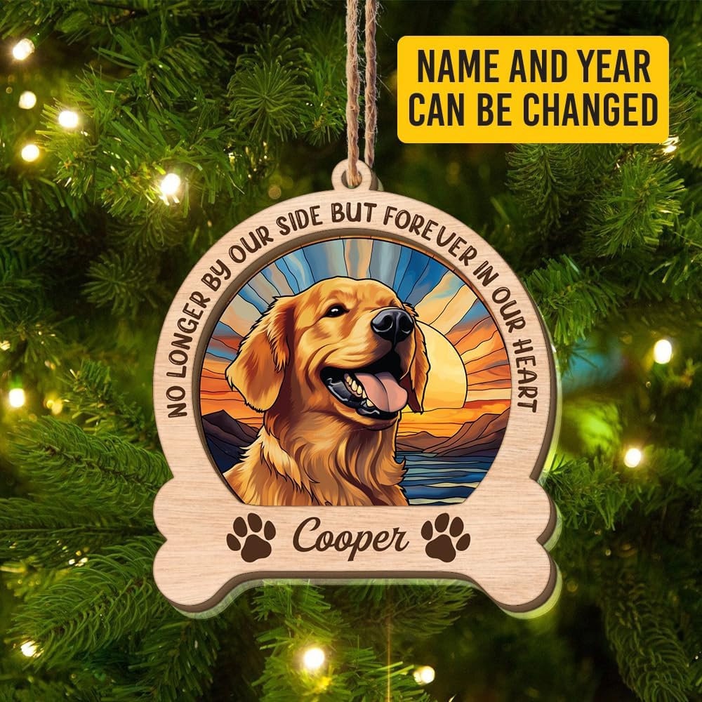 Golden Retriever Christmas Personalized Ornament