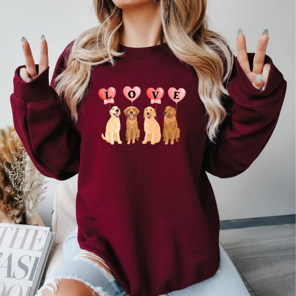 Love Golden Retriever Sweatshirt