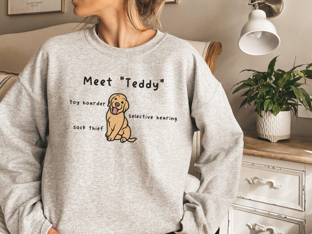 Personalized Golden Retriever Meet Sweatshirt